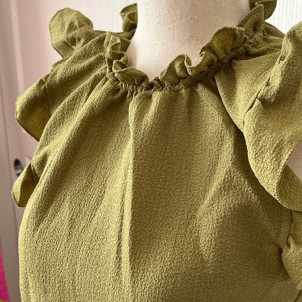 💚NWOT SHEIN Butterfly Sleeve Top - Picture 6 of 14